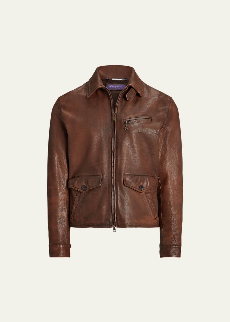 Purple label leather jacket sales