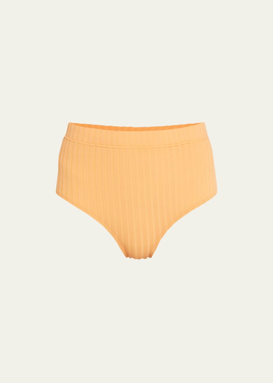 Solid and Striped The Lilo Solid Rib Bikini Bottoms - Bergdorf Goodman
