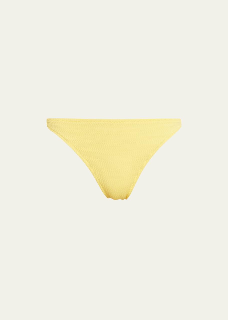 Solid and Striped The Logan Crinkle Rib Bikini Bottoms - Bergdorf Goodman