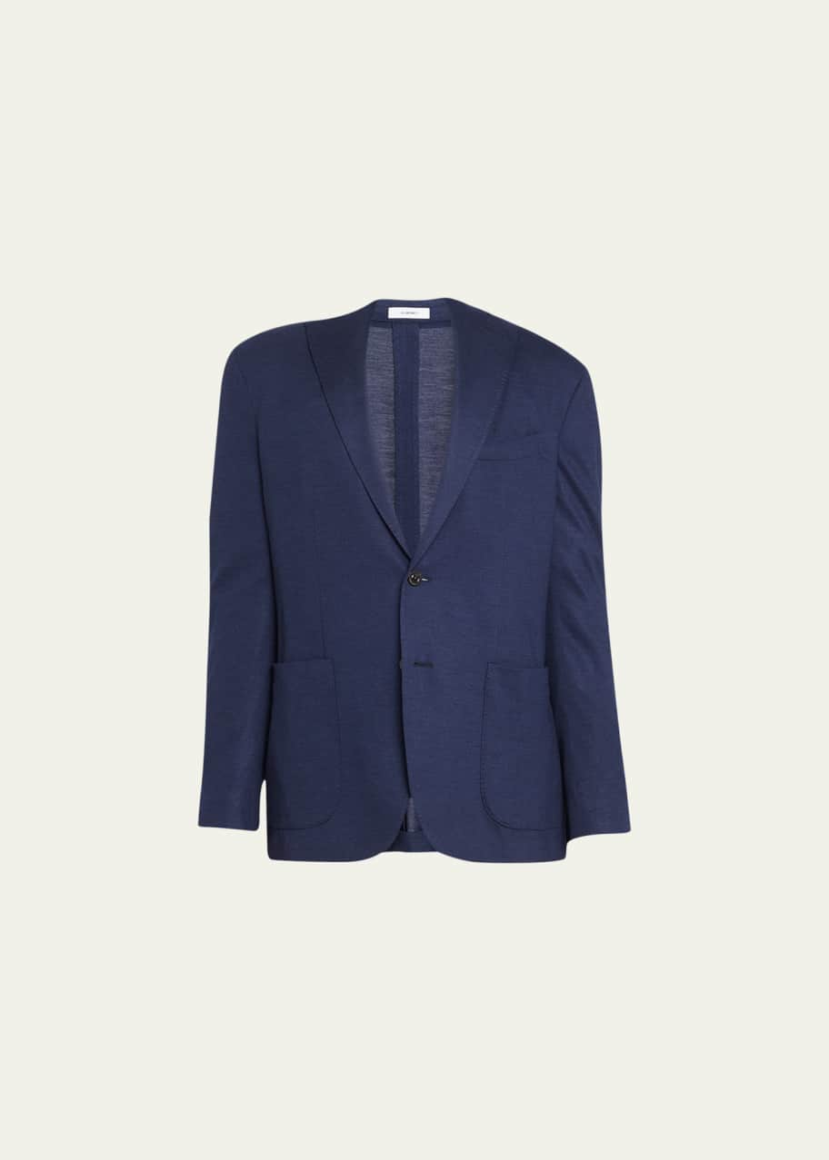 Boglioli single-breasted cashmere blazer - Blue