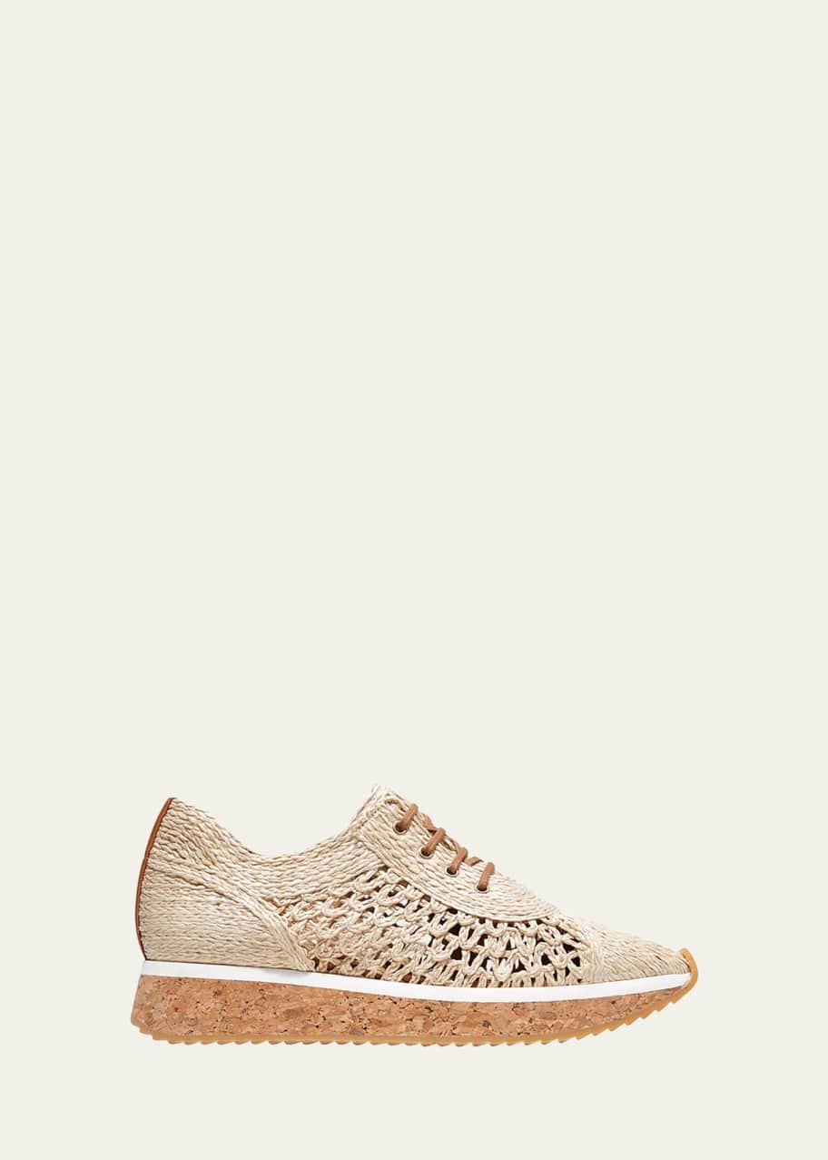 Clergerie raffia sneakers clearance