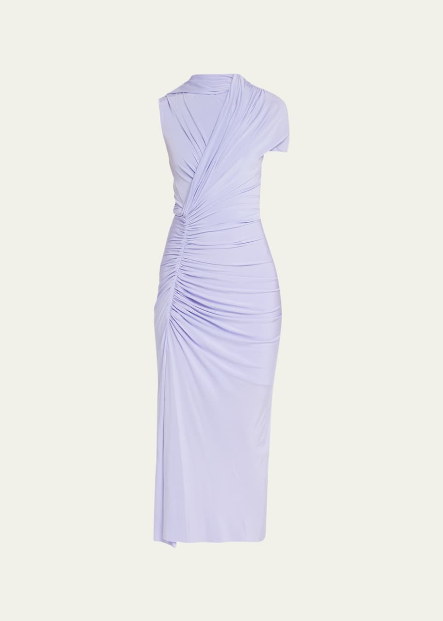 Jason Wu Collection Sleeveless Ruched Draped Jersey Midi Dress - Bergdorf  Goodman
