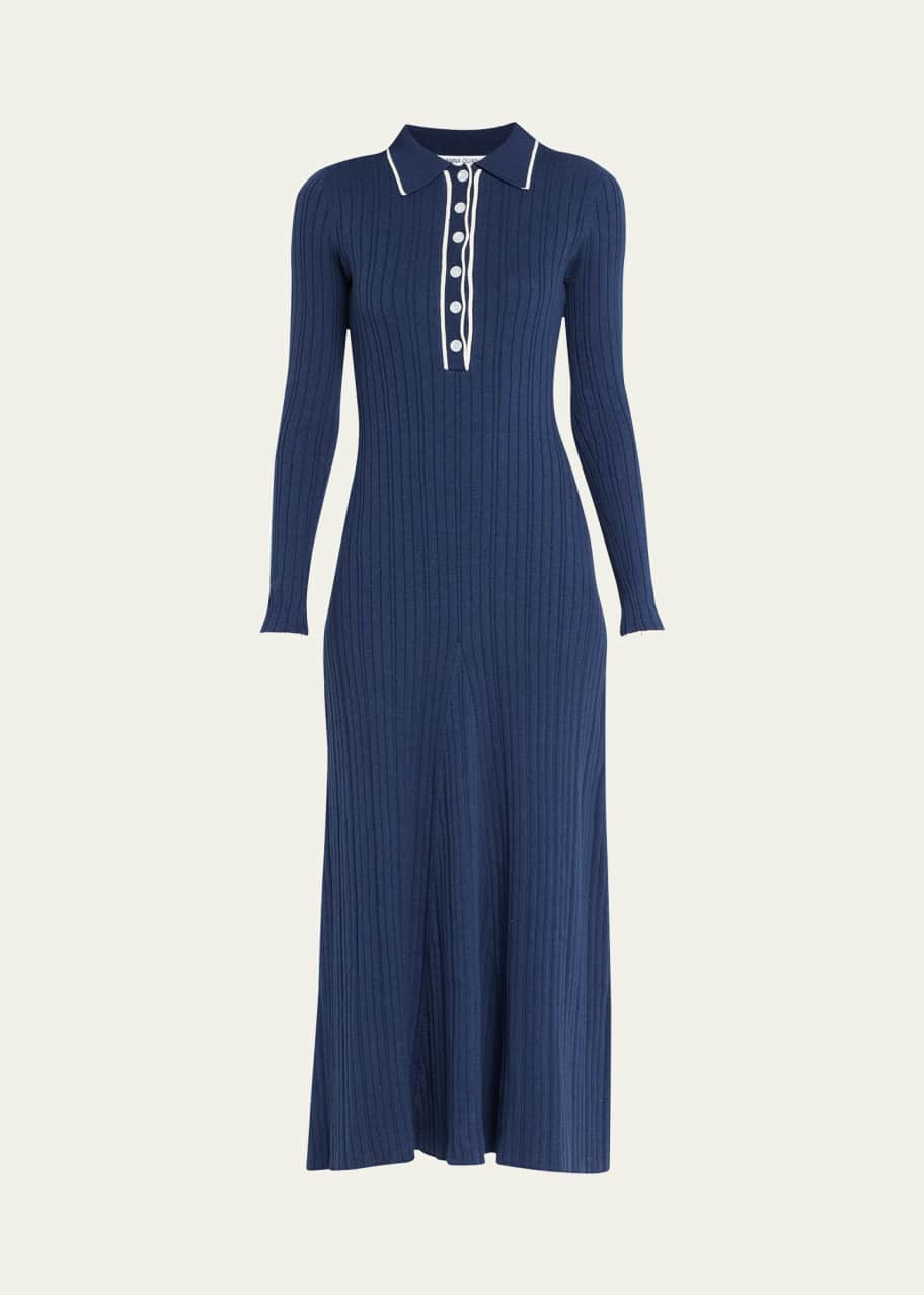 knee length dresses for ladies Anna Quan Long Sleeve Dress – Cirkular main image 0