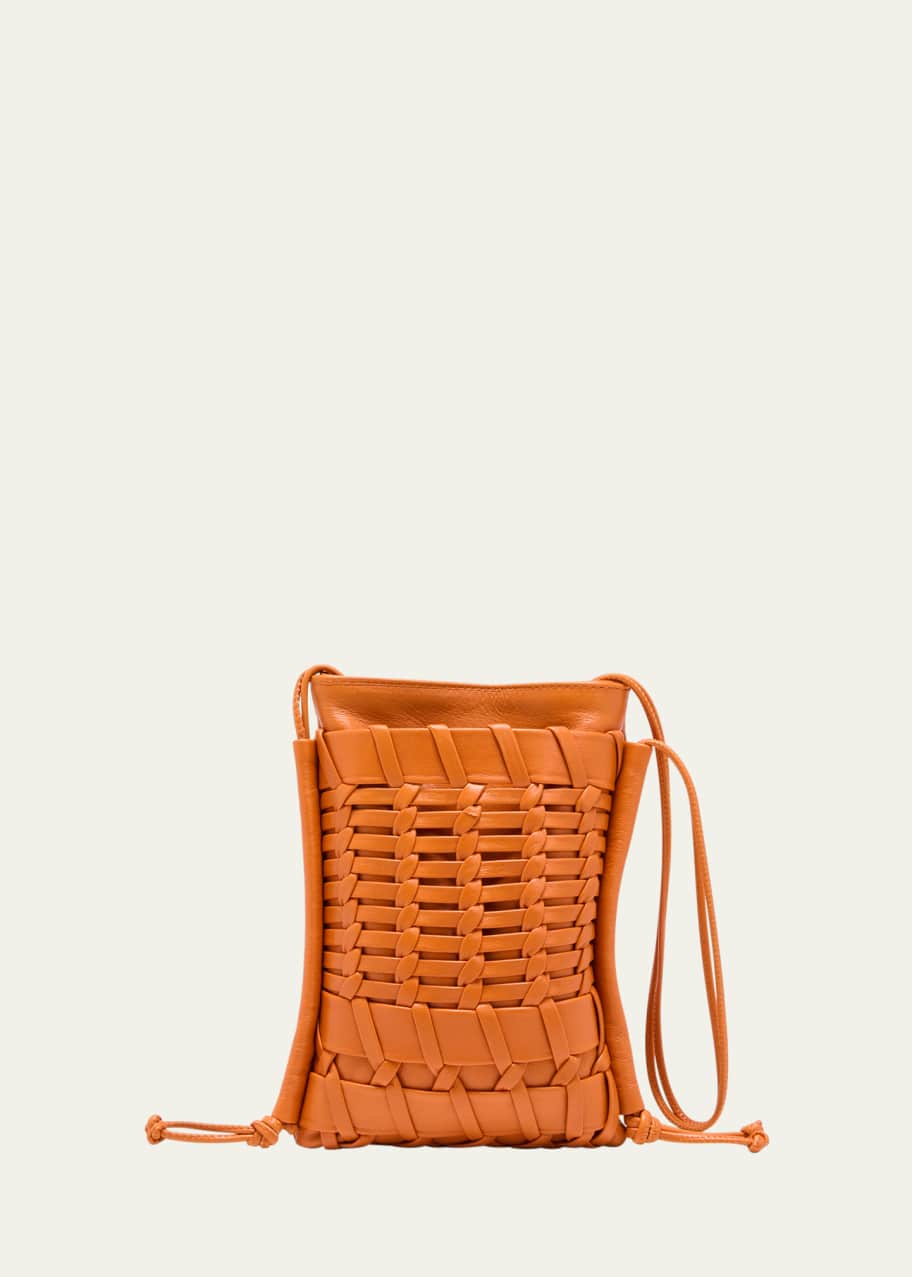 HEREU Trena Mini Woven Leather Crossbody Bag Bergdorf Goodman