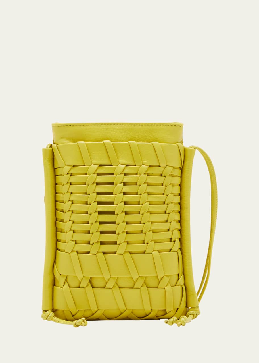 HEREU Trena Mini Woven Leather Crossbody Bag Bergdorf Goodman