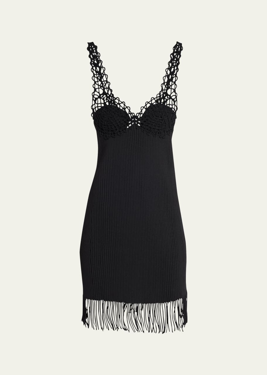 proenza schouler crochet knit dress Miriam Dress in Crochet Ecru