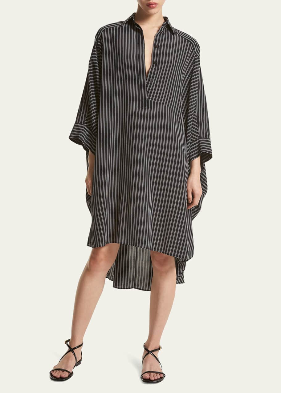 Michael kors hotsell silk shirt dress