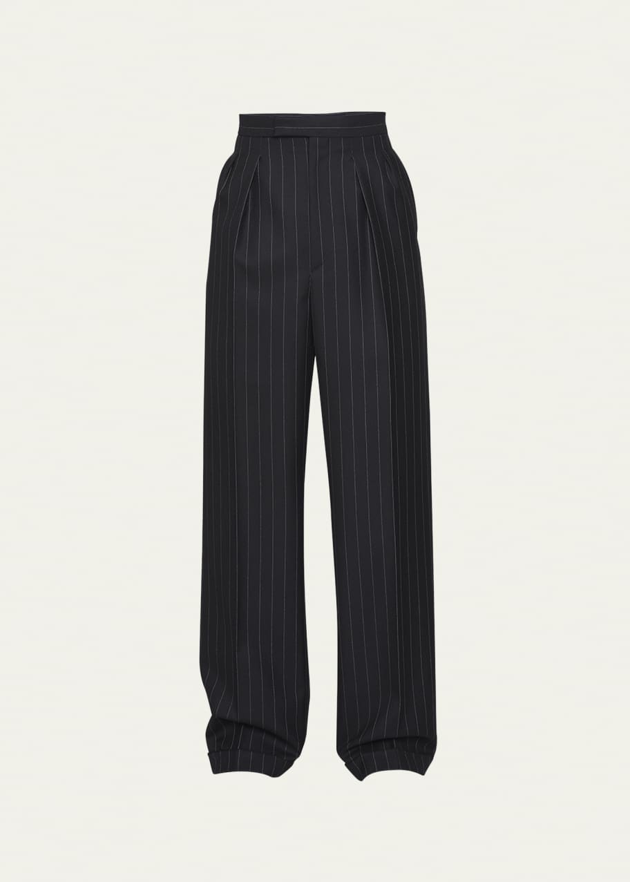 Dries Van Noten Men's Pinstripe Wide-Leg Pants - Bergdorf