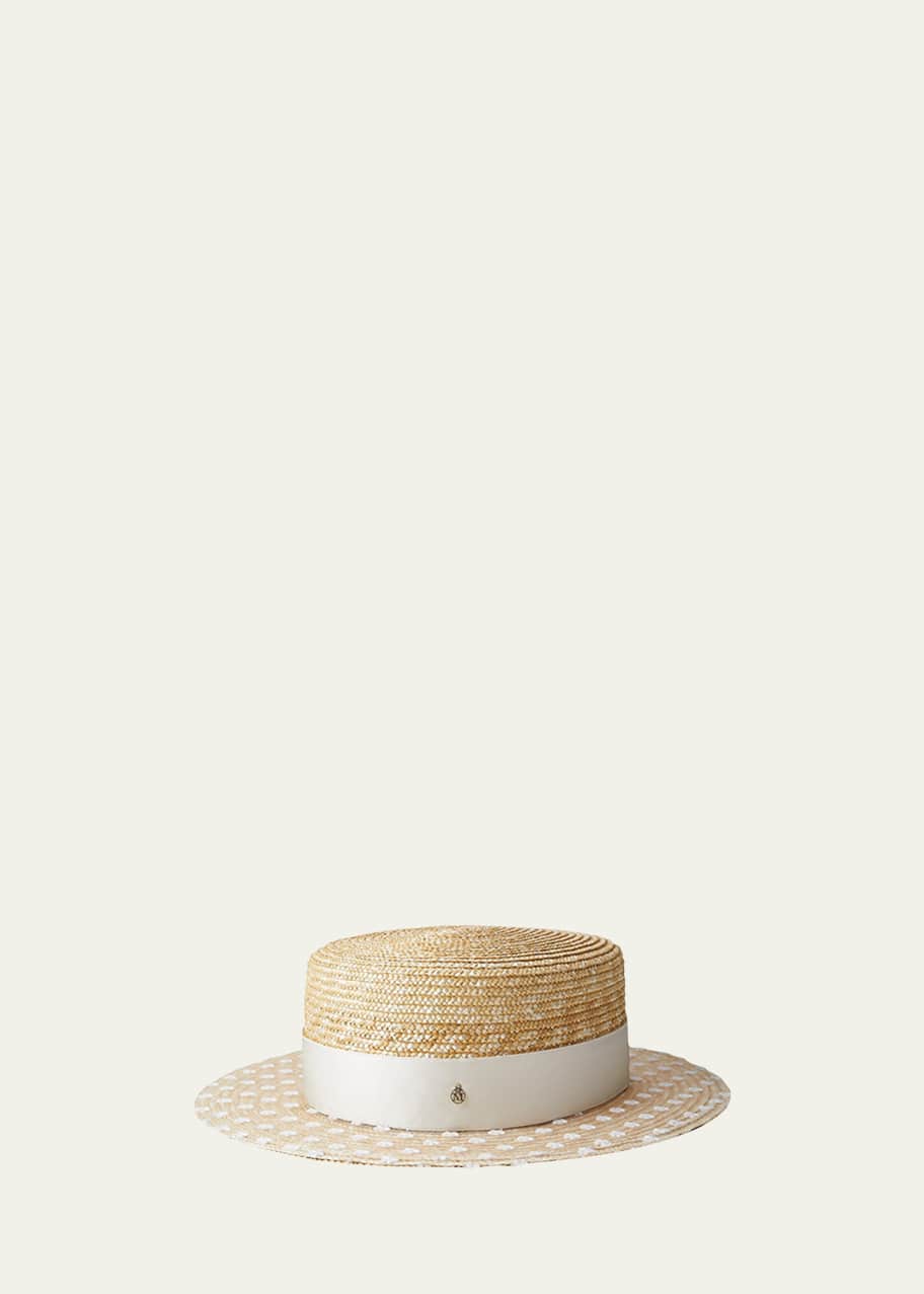 Image 1 of 1: Kiki Bridal Straw Hat
