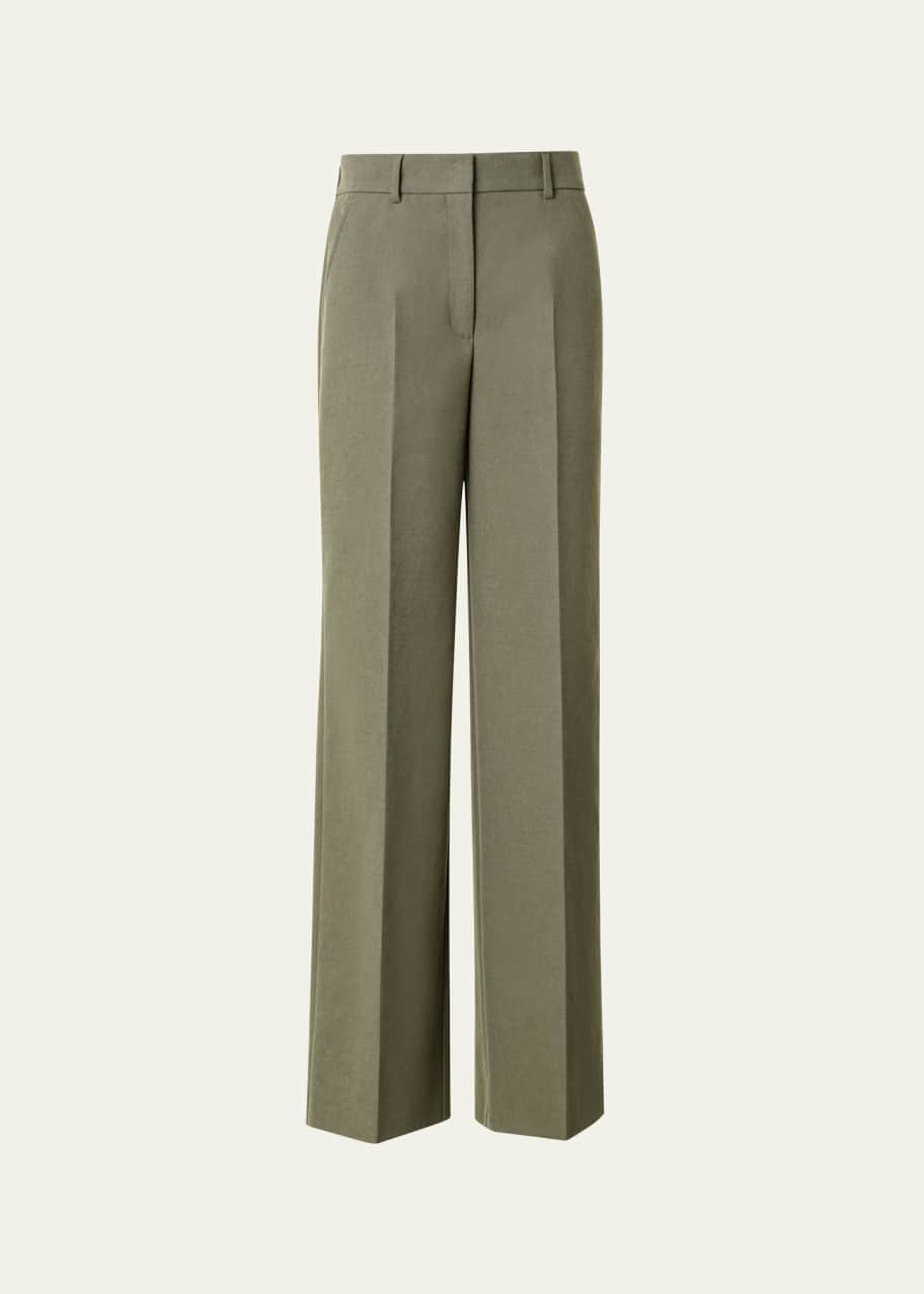 Akris Wool-Silk Ankle-Snap Leggings - Bergdorf Goodman