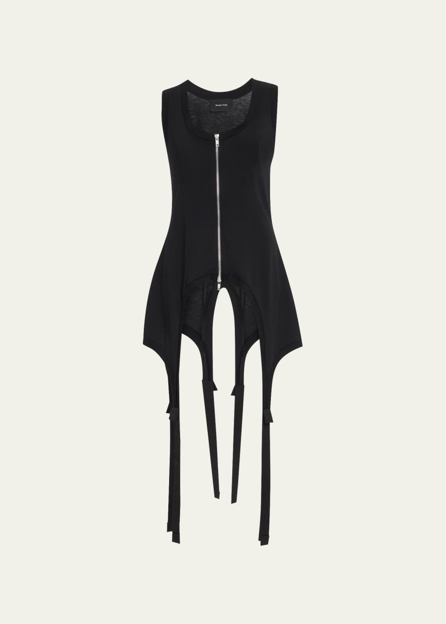 Simone Rocha Sleeveless Zip-Up Bodysuit With Tails - Bergdorf Goodman