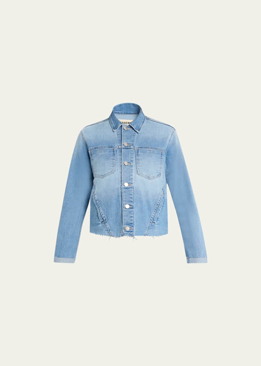 Cut off online denim jacket womens