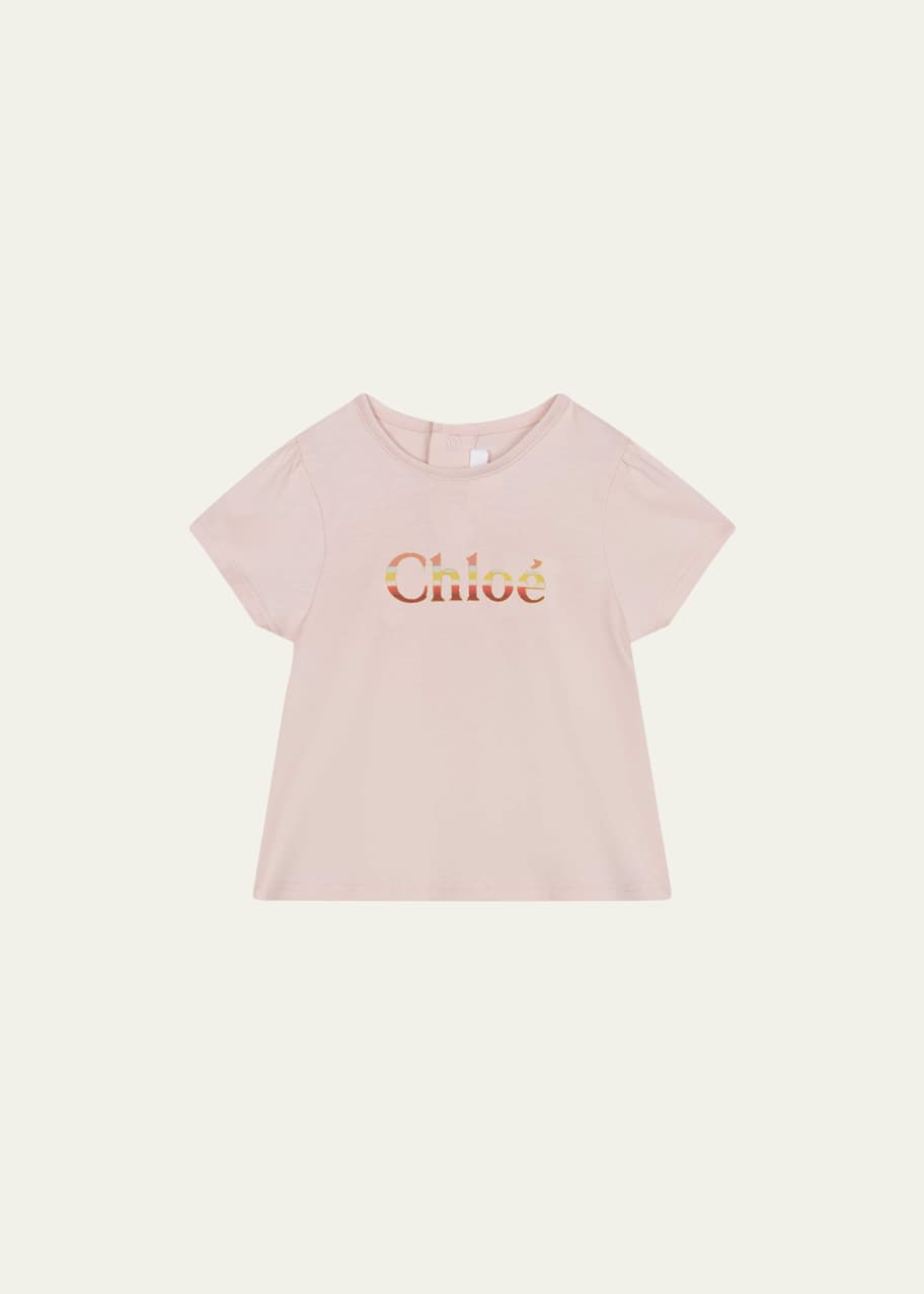 Chloé Kids Pink T-Shirt Baby Girl - Size: 12M