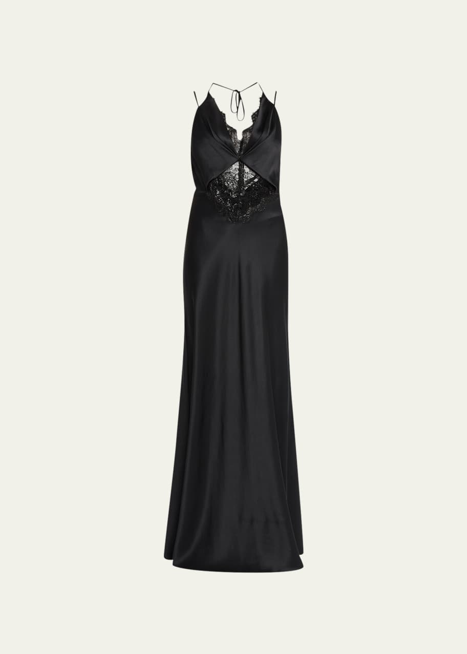 Et Ochs Maria Silk Gown w Lace Details Bergdorf Goodman