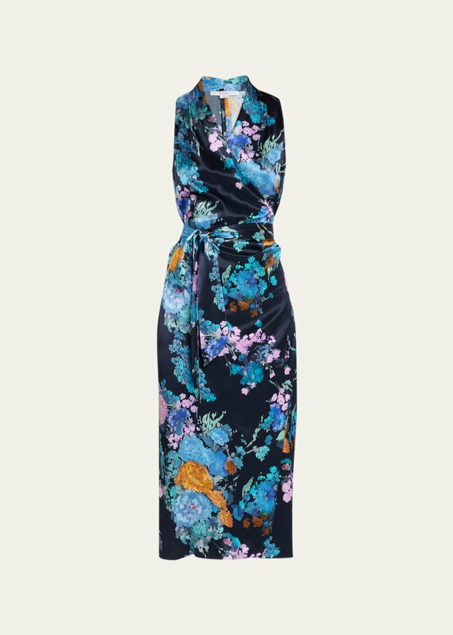 vince silk wrap dress $445 Vince. Women's Brown Silk Panne Velvet Wrap Dress Size XXS