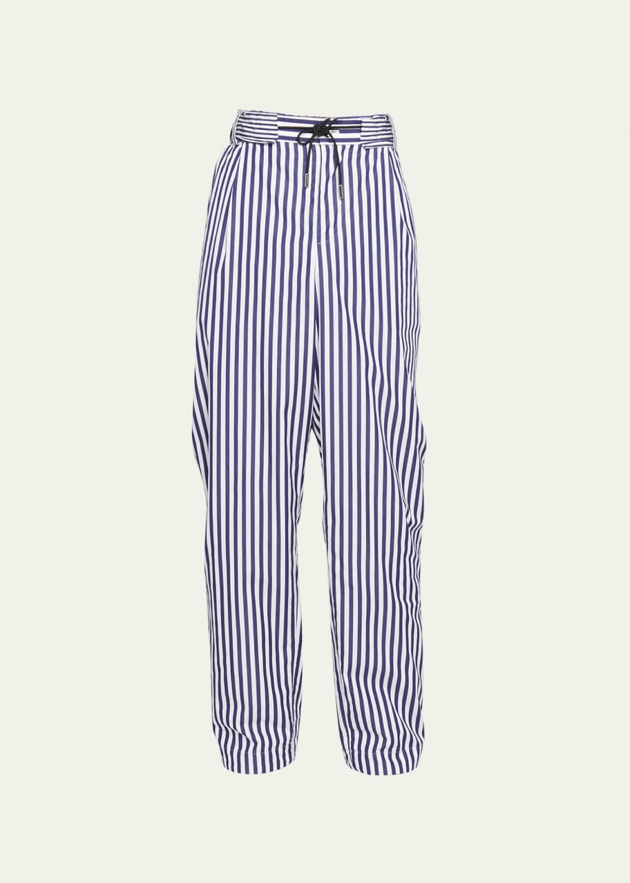 SACAI Men's French Stripe Cotton Poplin Pants Bergdorf Goodman