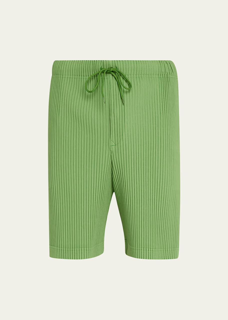 Homme Plisse Issey Miyake Men's Pleated Drawstring Shorts