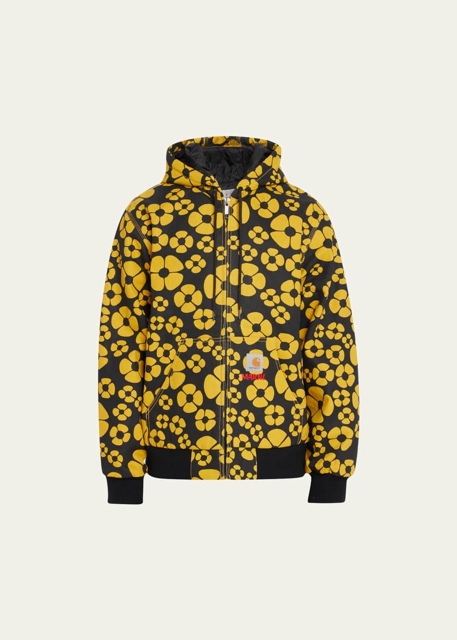Marni x Carhartt WIP Men's Clover-Print Hooded Jacket - Bergdorf