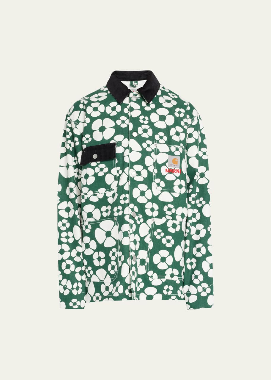 Marni x Carhartt WIP Men's Clover-Print Barn Jacket - Bergdorf Goodman