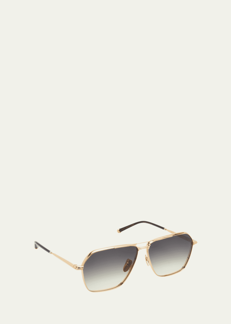 Jacques Marie Mage Stellar Metal Aviator Sunglasses - Bergdorf Goodman