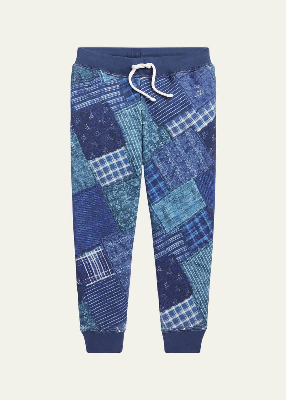 Ralph lauren patchwork joggers shop