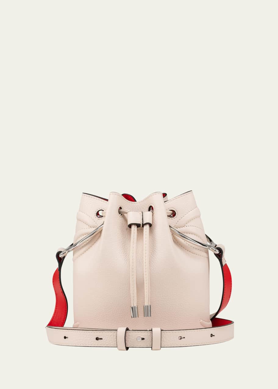 Christian Louboutin By My Side Bucket Bag in Leather with CL