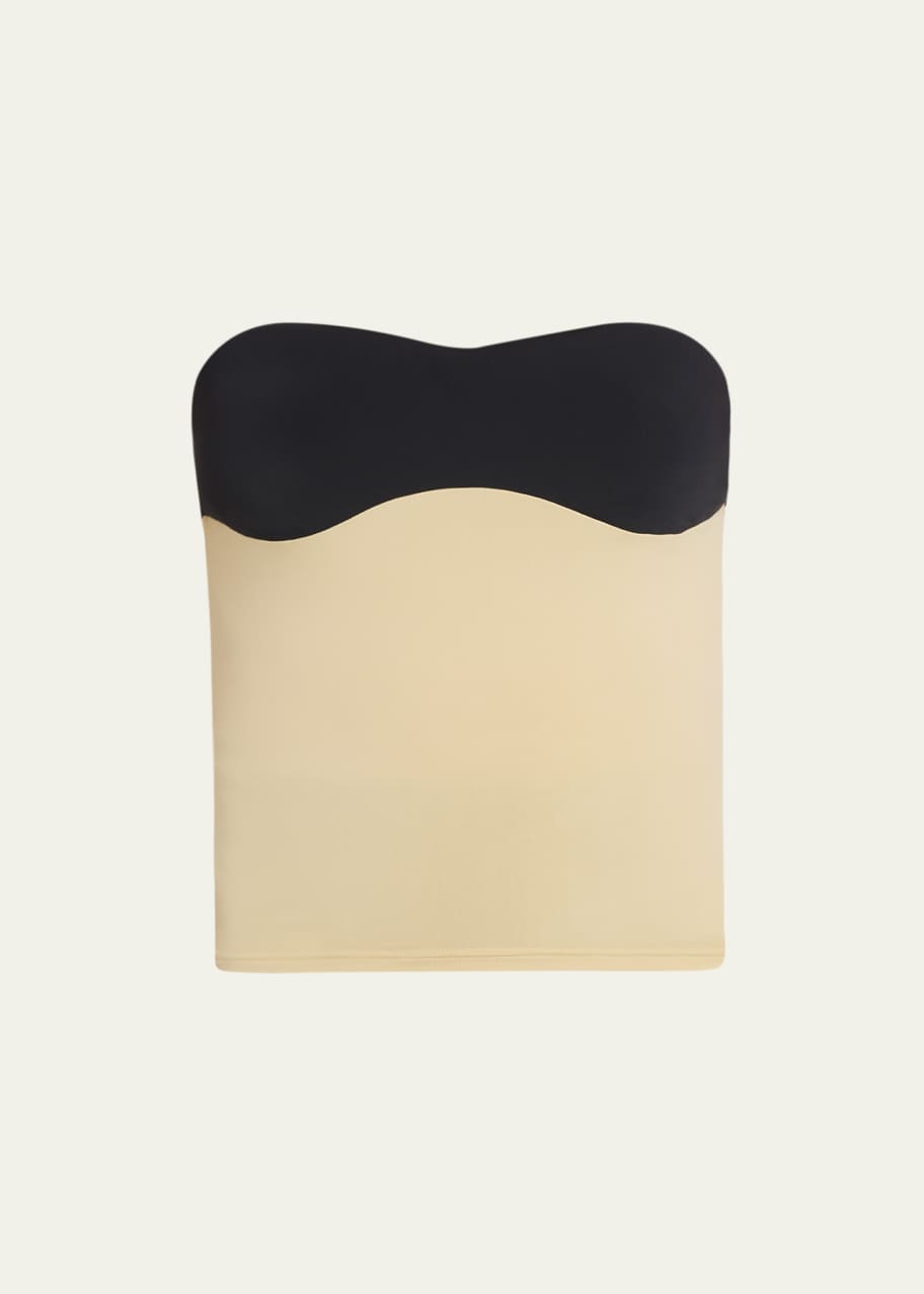 トップス rokh Two Tone Detailed Jersey Top rokh Two Tone Detailed Jersey Top Rokh cut-out Detail long