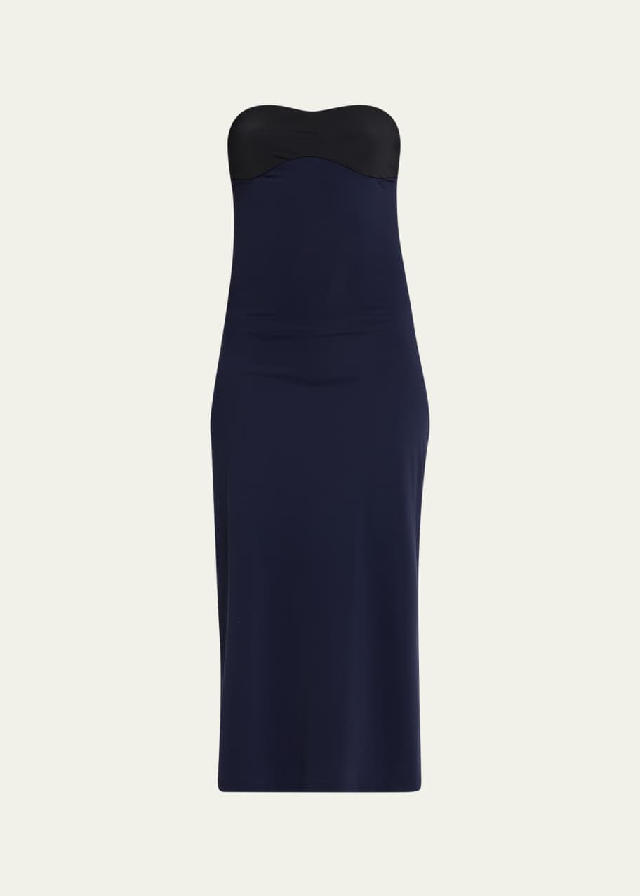 Rokh Two-Tone Bra Strapless Jersey Dress - Bergdorf Goodman