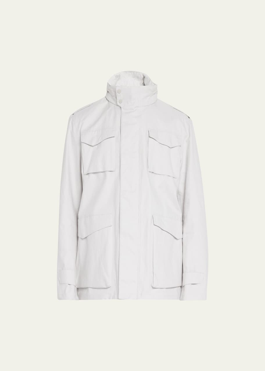 Herno Men s Laminar Linen Field Jacket Bergdorf Goodman