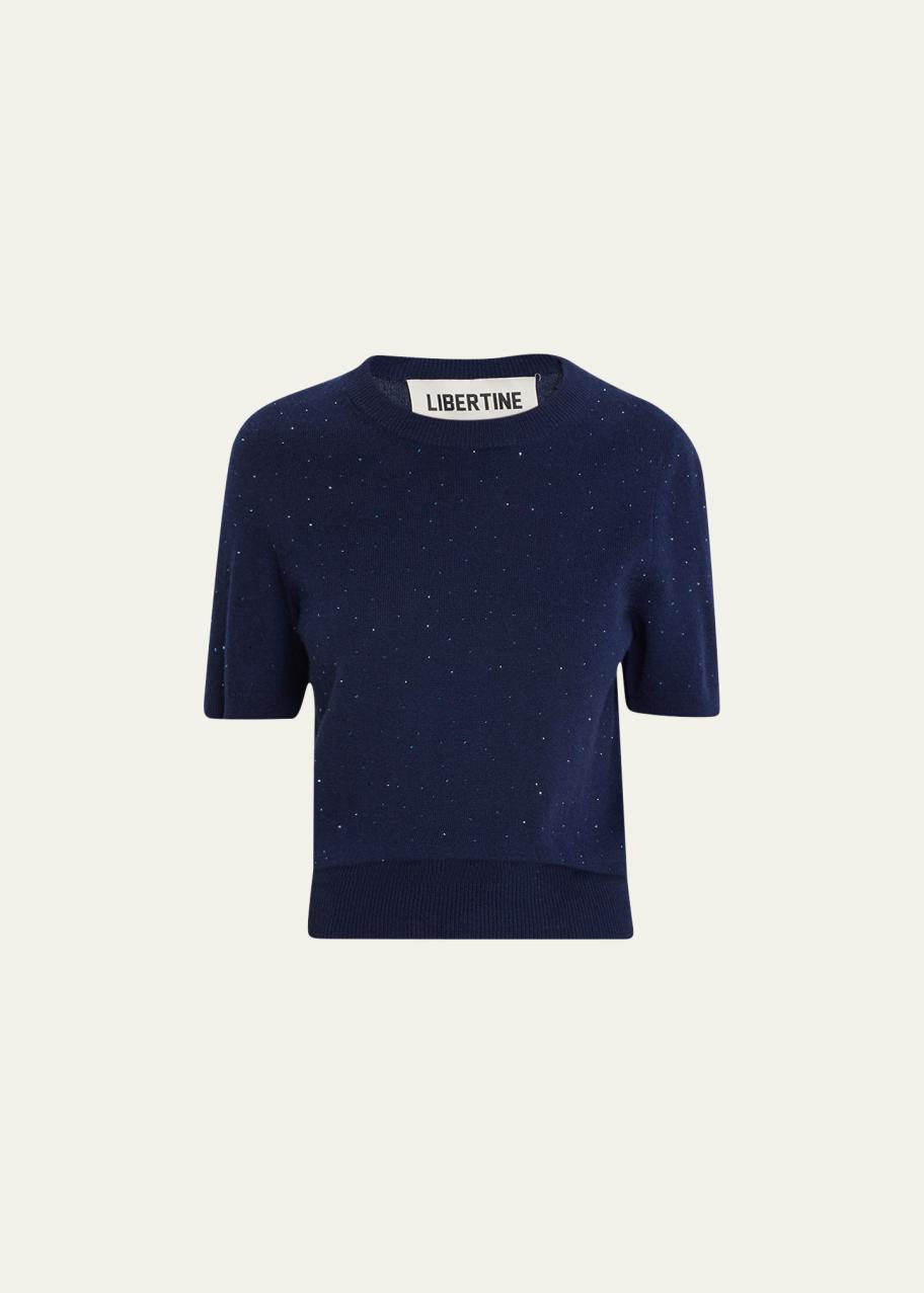 Libertine Stardust Rhinestone-Embellished Cashmere Sweater - Bergdorf ...