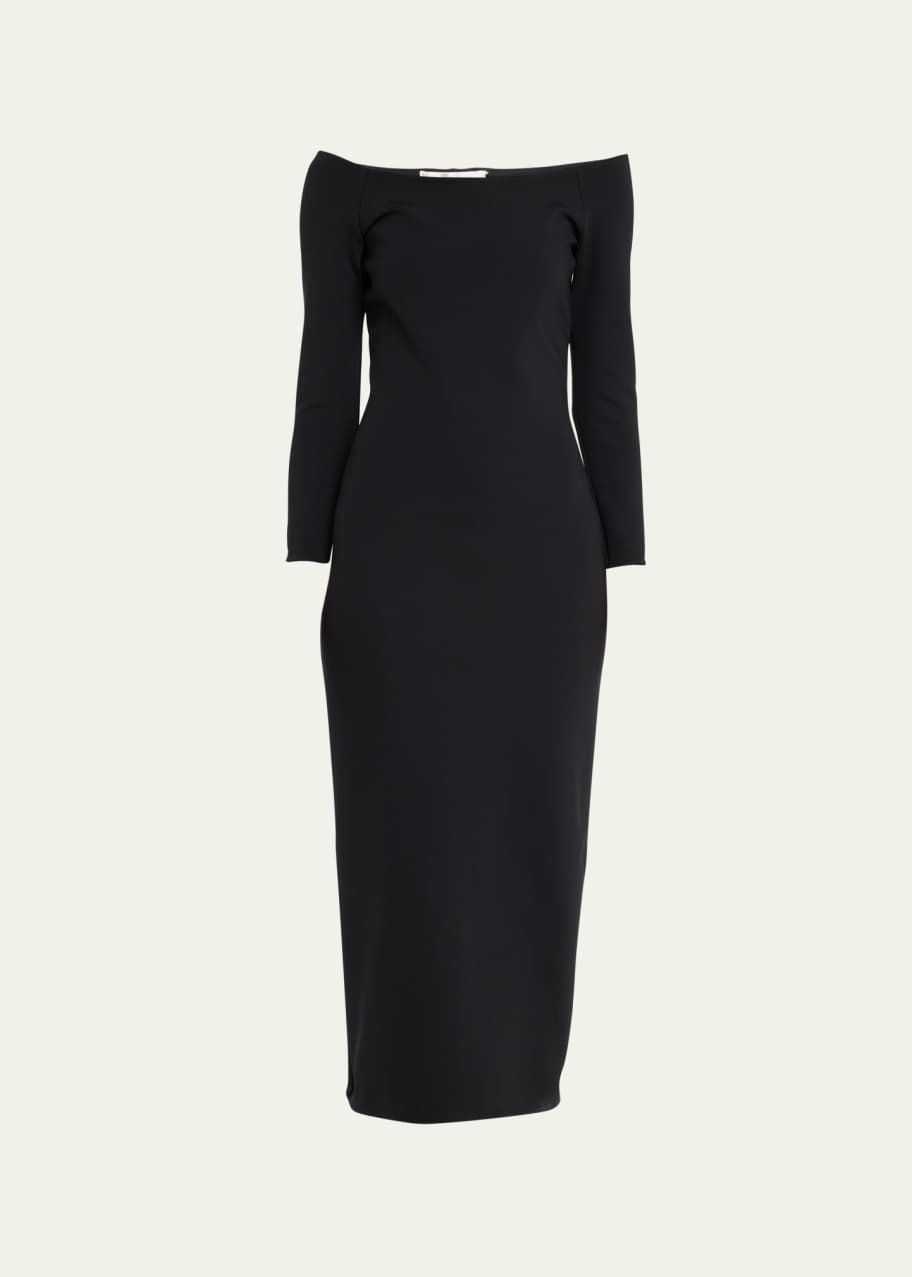 THE ROW Coralinda Off-Shoulder Midi Dress - Bergdorf Goodman