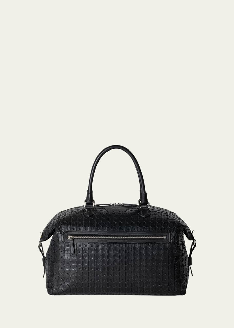 Image 1 of 1: Men's Mosaico Leather Travel Duffel Bag