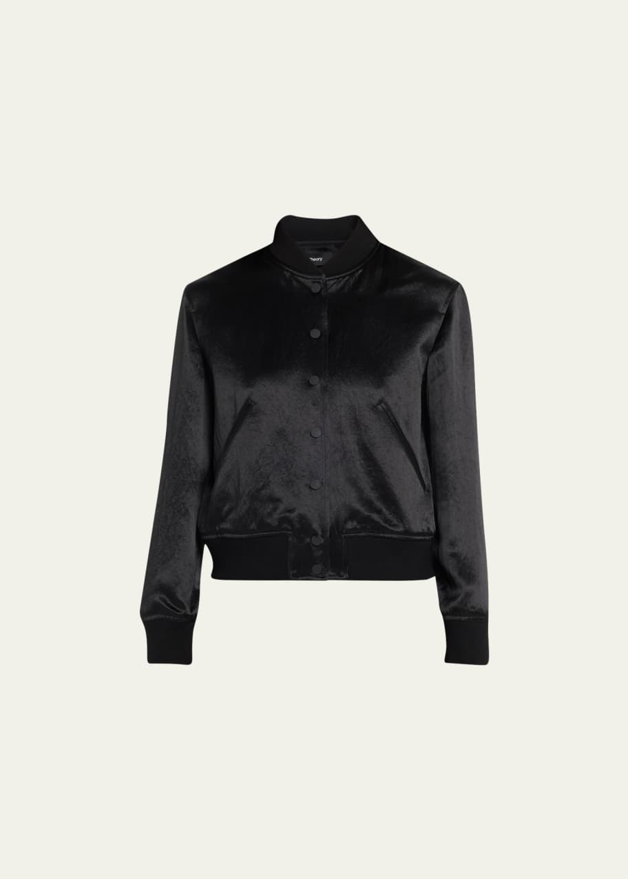 Theory Leather Varsity Jacket