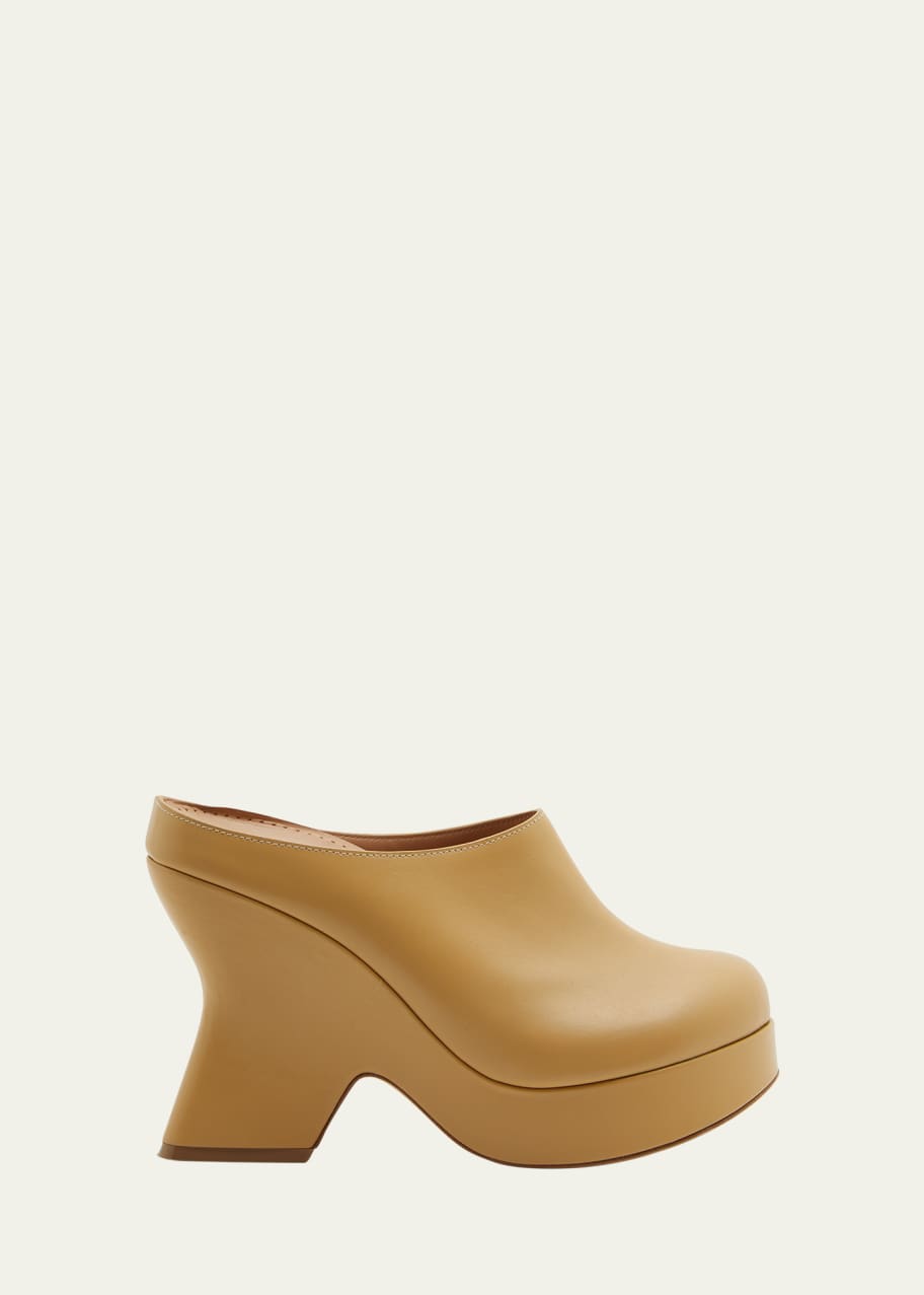 Terra Leather Chunky Clogs