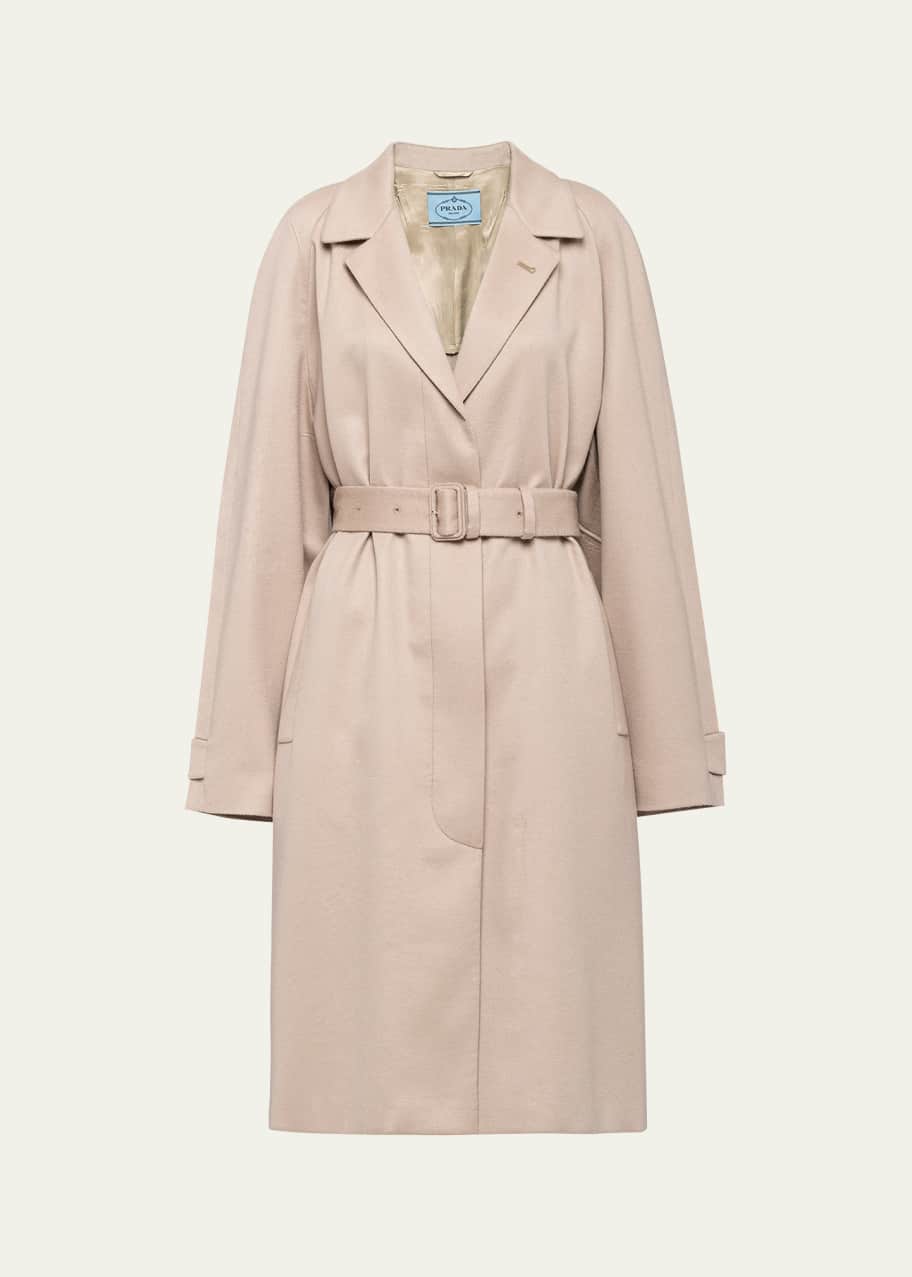 Prada Belted Cashmere Coat - Bergdorf Goodman