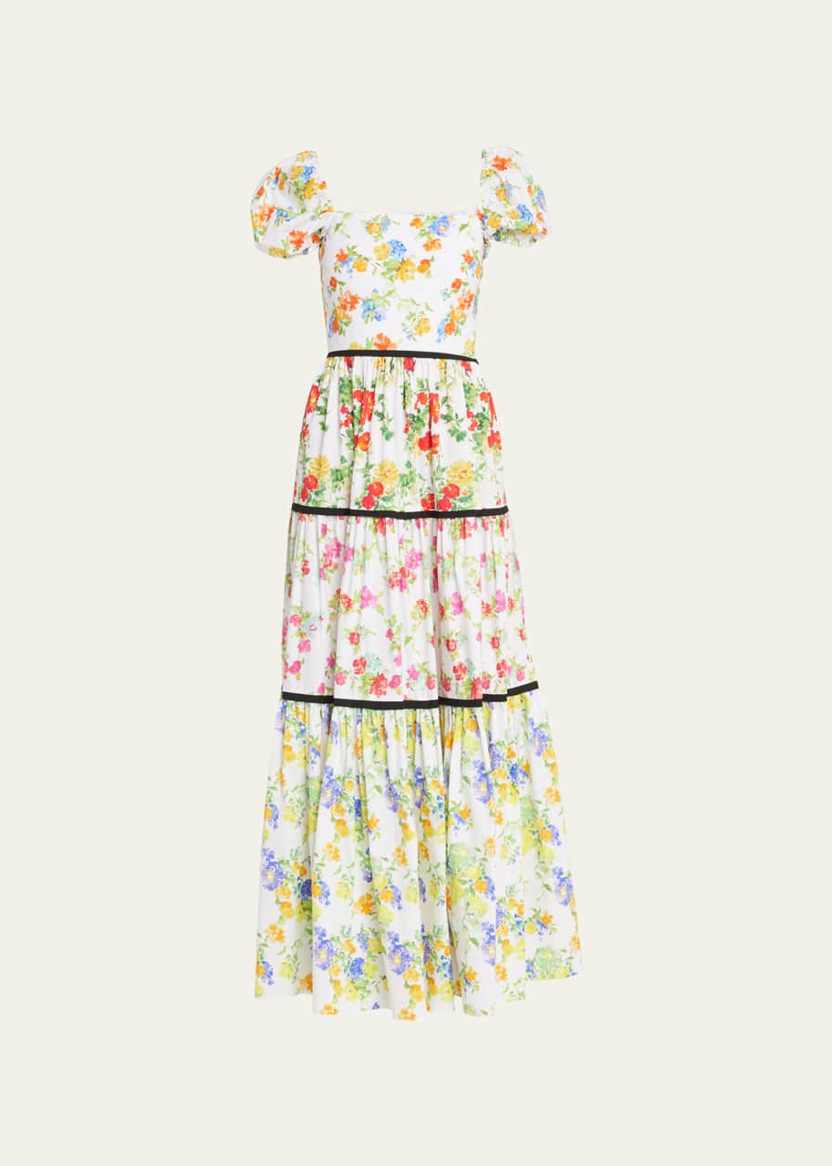Caroline constas bardot maxi dress top