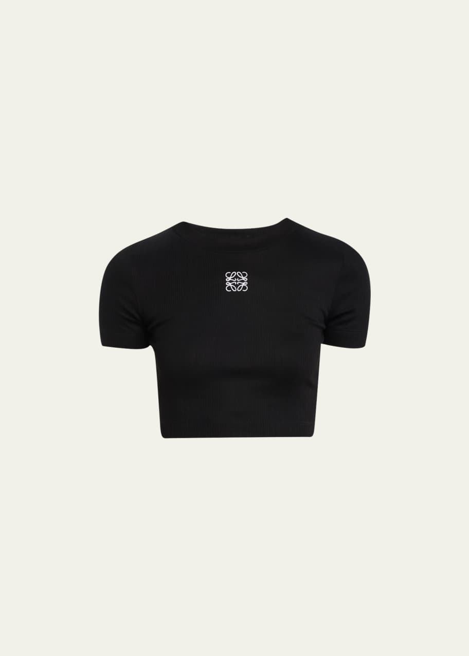 Loewe Anagram Crop Ｔシャツ LOEWE Anagram Crop T-Shirt | Saks Fifth Avenue