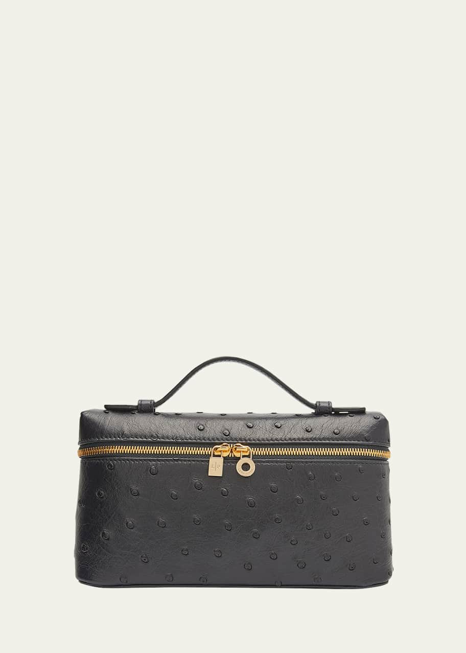 Loro Piana Ostrich Extra Pocket L19 Bag