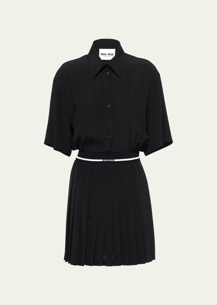 open lace back dress [WW49442] Miu Miu main image 0