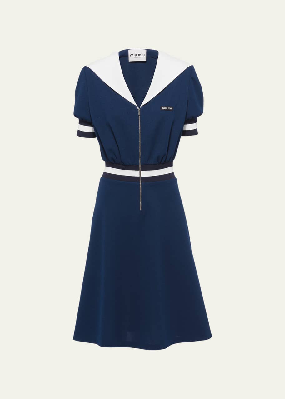 slim fit dress slacks Fit and Flare Knit Dress main image 1