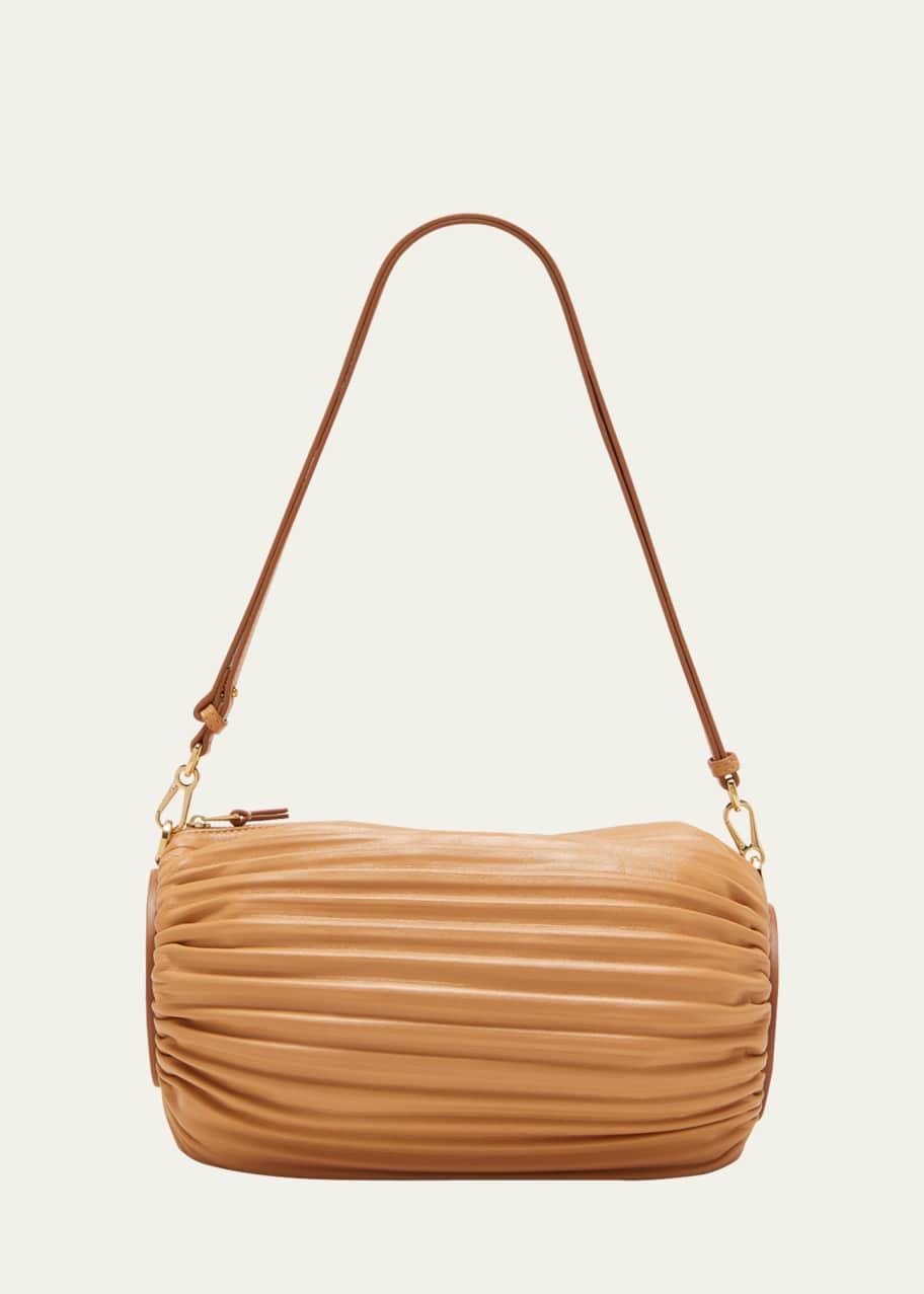 Loewe x Paula's Ibiza Bracelet Pouch in Pleated Napa Leather with