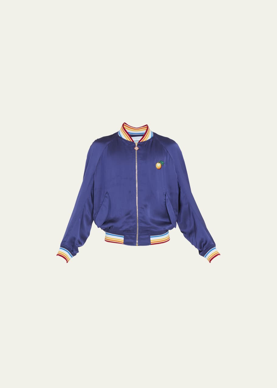 CASABLANCA Men s Satin Talisman Souvenir Jacket Bergdorf Goodman