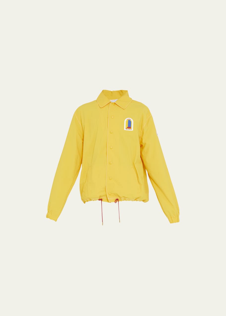 Bershka coach jacket in yellow clearance