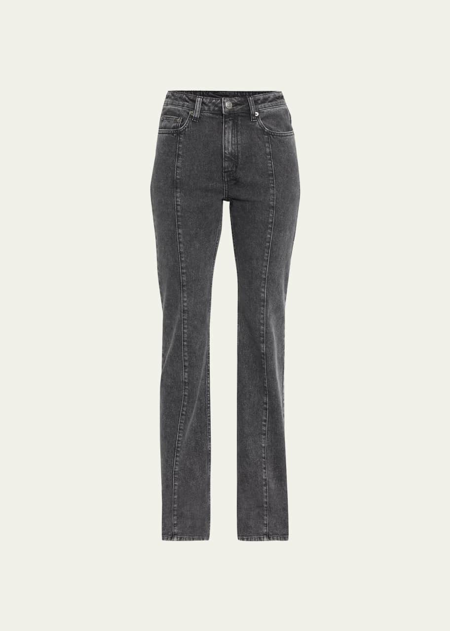 Ksubi Soho Paneled Bootcut Back-Zip Jeans - Bergdorf Goodman