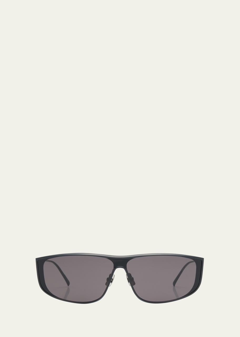 Saint Laurent Luna Zinc Alloy Shield Sunglasses - Bergdorf  display picture 1