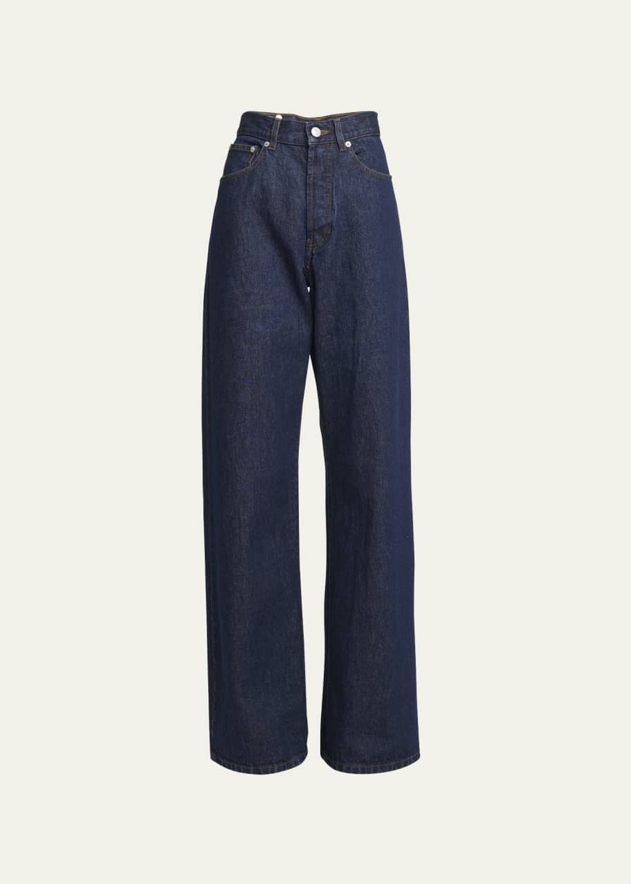 Dries Van Noten Peyton Straight-Leg Denim Pants - Bergdorf Goodman
