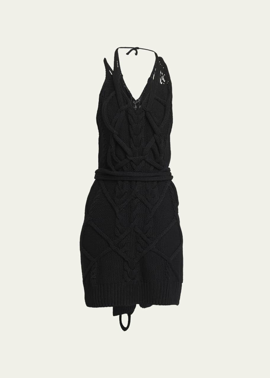 Tikere Distressed Ribbed Halter Top