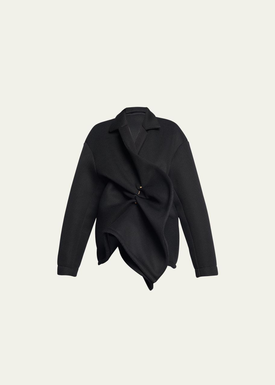 Dries Van Noten Vanas Mesh Oversized Jacket - Bergdorf Goodman