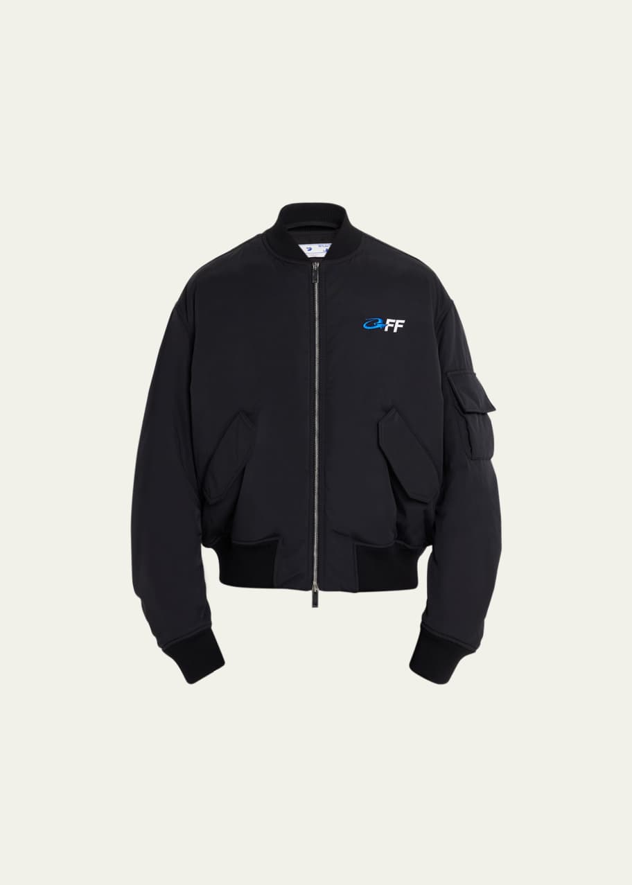 Off White Men s Exact Opposite Oversized Bomber Jacket Bergdorf Goodman