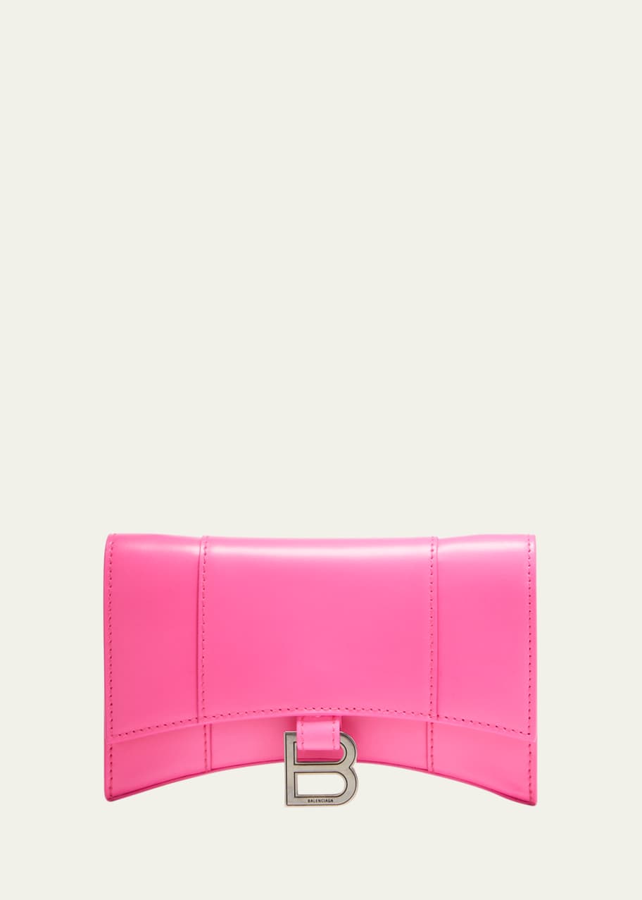 Balenciaga Hourglass XS Leather Wallet on Chain - Bergdorf